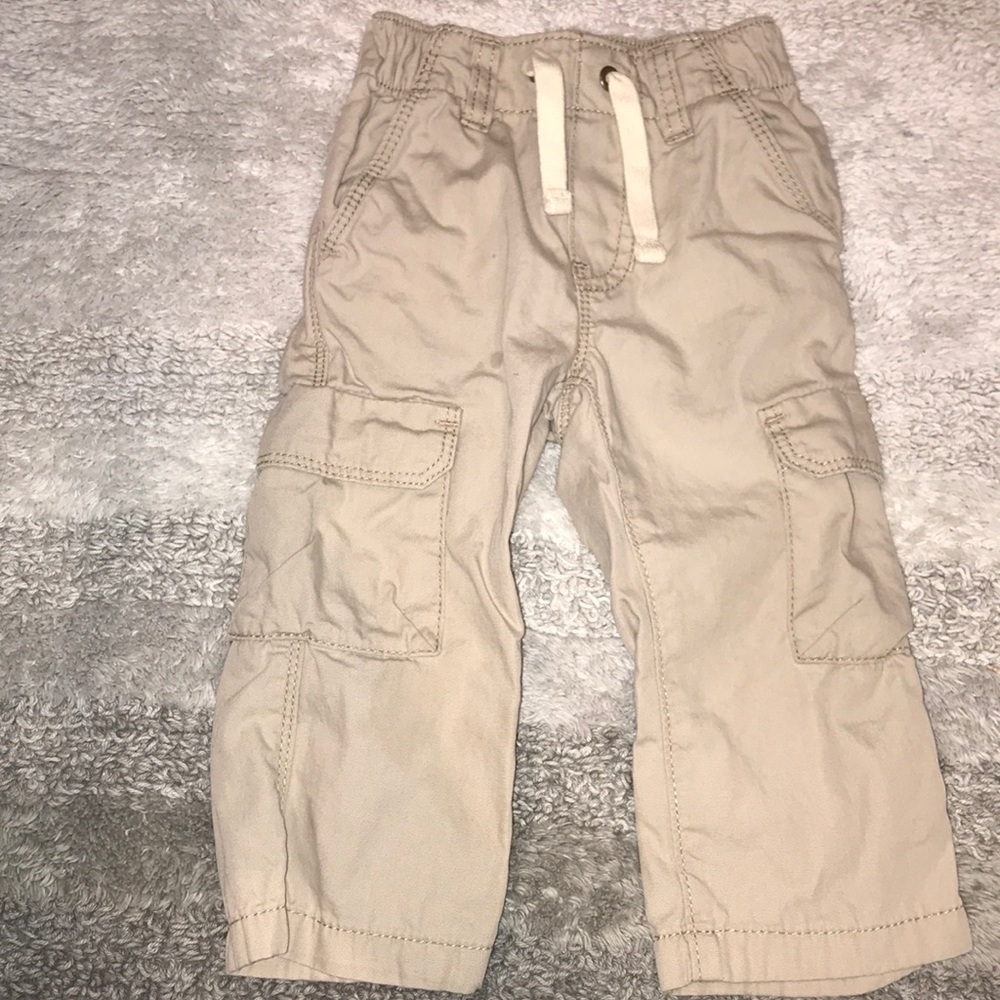 Old Navy Khaki Cargo Pants 12-18 months